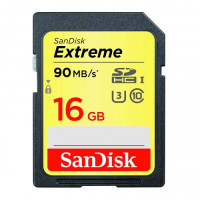 

                                    SanDisk Extreme 16GB SDHC UHS-I Memory Card